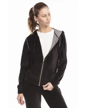 US Blanks / US565 Women's Plush Velour Zip Hoody SKU: 0565US