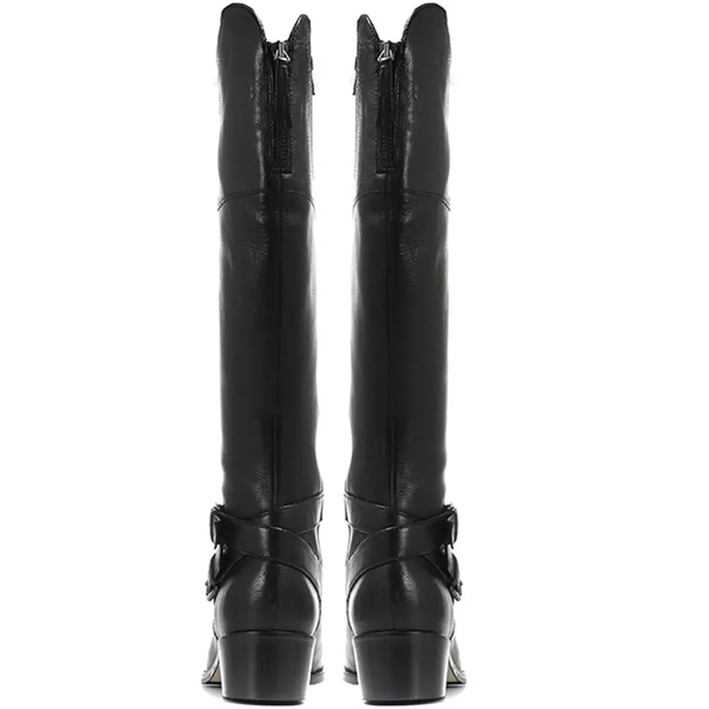 Wide Fit Leather Knee Boots - CARM28509 / 313 436