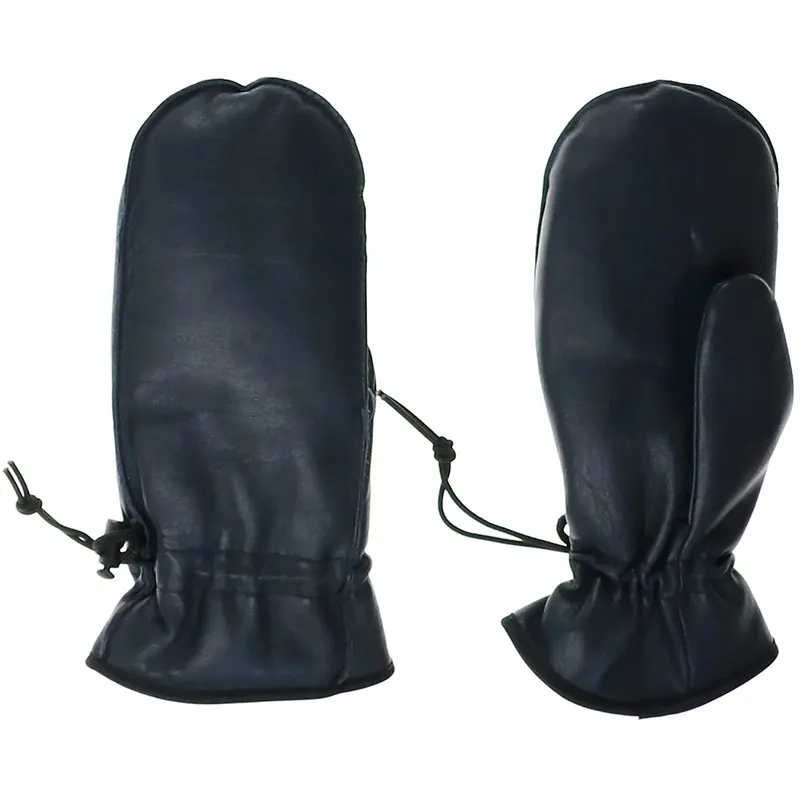 Woman's Premium Leather Mitten With Glove Fingers Inside